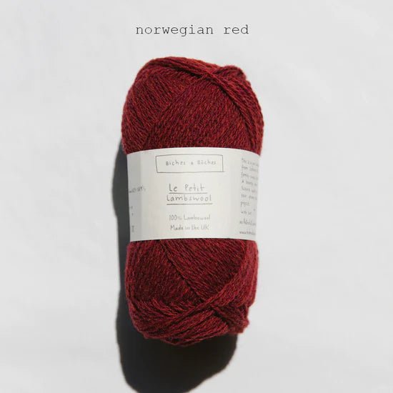 Biches &amp; Buches Le Petit Lambswool - Norwegian Red - 4 Ply - Biches &amp; Buches - The Little Yarn Store