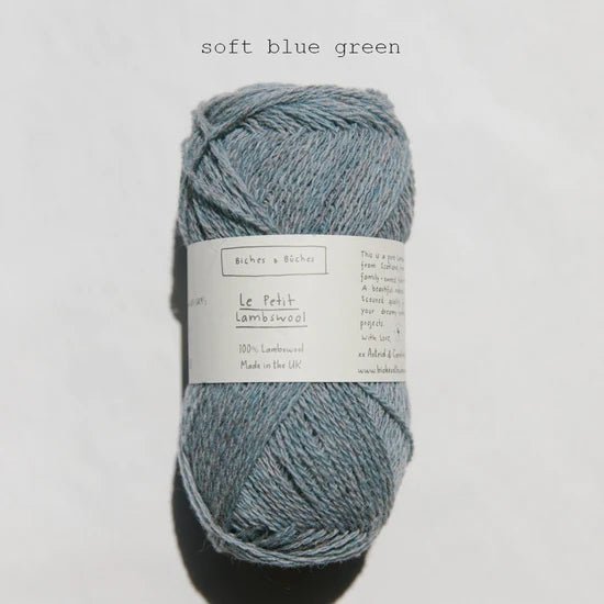 Biches &amp; Buches Le Petit Lambswool - Soft Blue Green - 4 Ply - Biches &amp; Buches - The Little Yarn Store