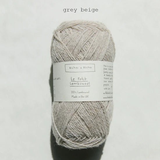Biches &amp; Buches Le Petit Lambswool - Biches &amp; Buches - Grey Beige - The Little Yarn Store