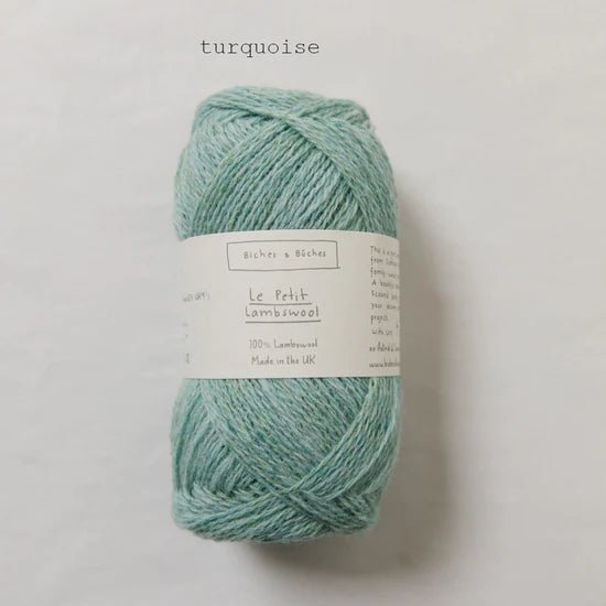Biches &amp; Buches Le Petit Lambswool - Biches &amp; Buches - Turquoise - The Little Yarn Store