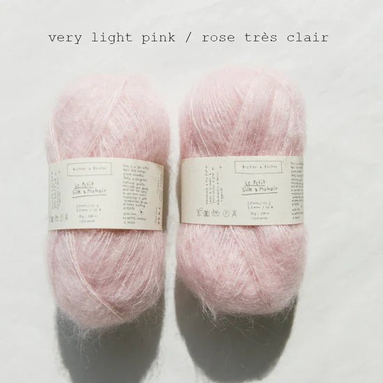 Biches &amp; Buches Le Petit Silk &amp; Mohair - Very Light Pink - 2 Ply - Biches &amp; Buches - The Little Yarn Store