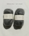 Biches & Buches Le Petit Silk & Mohair - Medium Grey - 2 Ply - Biches & Buches - The Little Yarn Store