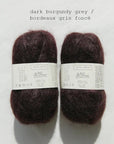 Biches & Buches Le Petit Silk & Mohair - Dark Burgundy Grey - 2 Ply - Biches & Buches - The Little Yarn Store