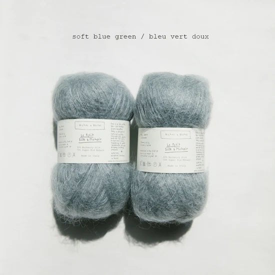 Biches &amp; Buches Le Petit Silk &amp; Mohair - Soft Blue Green - 2 Ply - Biches &amp; Buches - The Little Yarn Store