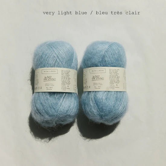 Biches &amp; Buches Le Petit Silk &amp; Mohair - Very Light Blue - 2 Ply - Biches &amp; Buches - The Little Yarn Store
