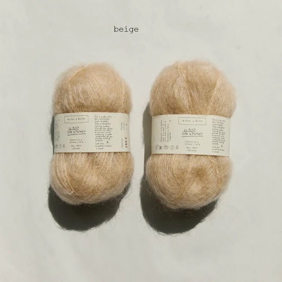Biches &amp; Buches Le Petit Silk &amp; Mohair - Beige - 2 Ply - Biches &amp; Buches - The Little Yarn Store
