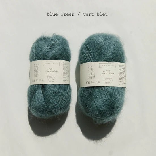 Biches &amp; Buches Le Petit Silk &amp; Mohair - Blue Green - 2 Ply - Biches &amp; Buches - The Little Yarn Store