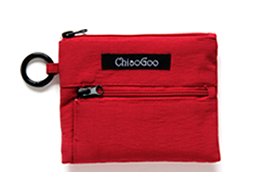 ChiaoGoo Accessory Pouches - Red Nylon 4.75&quot; x 3.75&quot; - ChiaoGoo - Notions - The Little Yarn Store