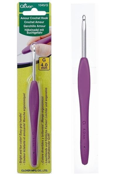 Clover Amour Crochet Hook - 4.0 mm - Clover - Hooks - The Little Yarn Store