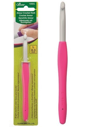 Clover Amour Crochet Hook - 8.0 mm - Clover - Hooks - The Little Yarn Store