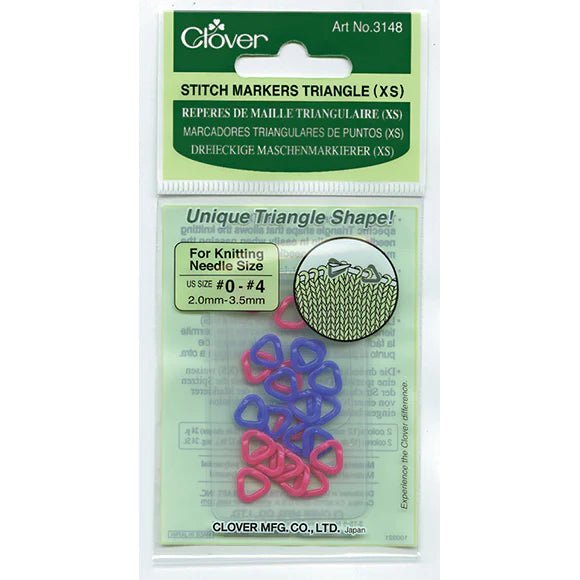 Clover Triangle Stitch Markers - Clover - Extra Small - The Little Yarn Store