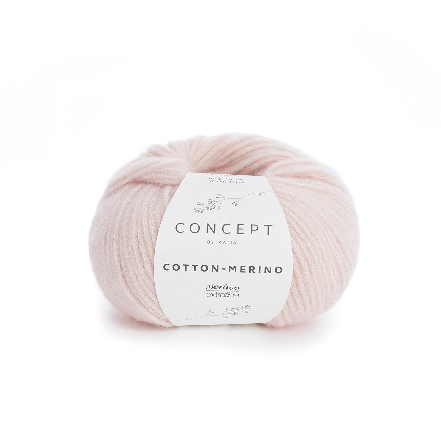 Concept by Katia Cotton-Merino - 103 Pale Pink - 10 Ply - Concept by Katia - The Little Yarn Store