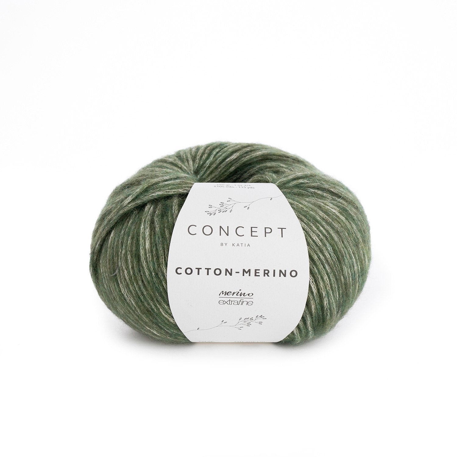 Concept by Katia Cotton-Merino - 122 Pale Green - 10 Ply - Concept by Katia - The Little Yarn Store
