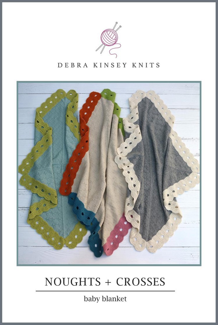 Debra Kinsey Knits Patterns - Noughts and Crosses Baby Blanket - Debra Kinsey Knits - Patterns - The Little Yarn Store