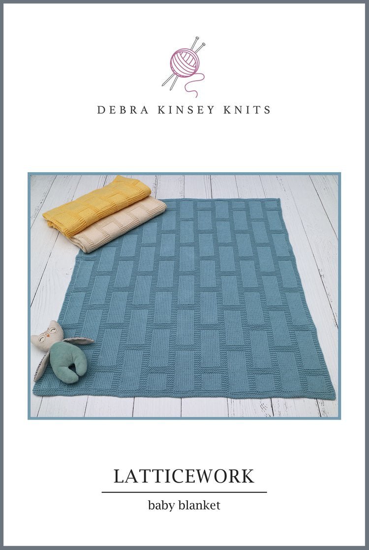 Debra Kinsey Knits Patterns - Latticework Baby Blanket - Debra Kinsey Knits - Patterns - The Little Yarn Store