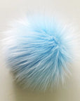 Faux Fur Pom Poms - Baby Blue - LovelyLoopsDesigns - New - The Little Yarn Store