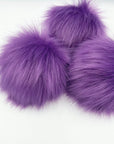 Faux Fur Pom Poms - Passion Flower - LovelyLoopsDesigns - New - The Little Yarn Store