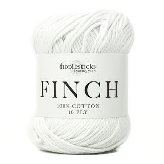 Fiddlesticks Finch - 6201 White - 10 Ply - Cotton - The Little Yarn Store