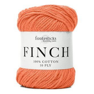 Fiddlesticks Finch - 6228 Tangelo - 10 Ply - Cotton - The Little Yarn Store