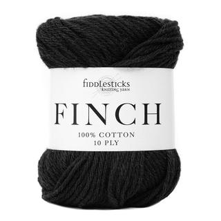 Fiddlesticks Finch - 6206 Black - 10 Ply - Cotton - The Little Yarn Store