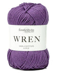 Fiddlesticks Wren - 031 Plum - 8 Ply - Cotton - The Little Yarn Store