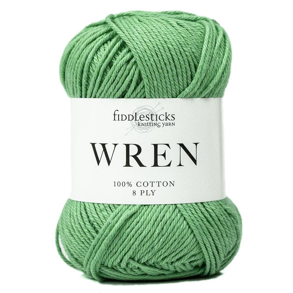 Fiddlesticks Wren - 036 Green - 8 Ply - Cotton - The Little Yarn Store