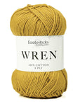 Fiddlesticks Wren - 007 Mustard - 8 Ply - Cotton - The Little Yarn Store