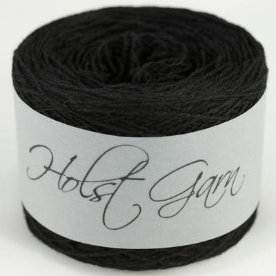 Holst Garn Coast - 08 Black - 3 Ply - Cotton - The Little Yarn Store