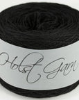 Holst Garn Coast - 08 Black - 3 Ply - Cotton - The Little Yarn Store