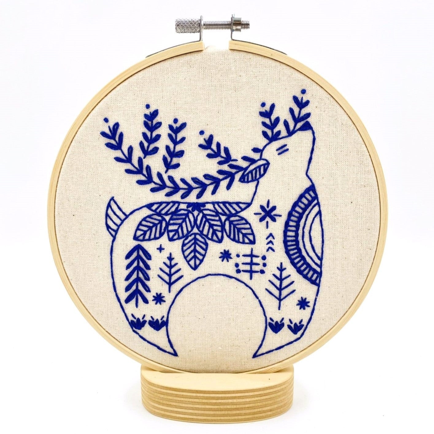 Hygge Reindeer Complete Embroidery Kit - Hook, Line, & Tinker Embroidery Kits - The Little Yarn Store