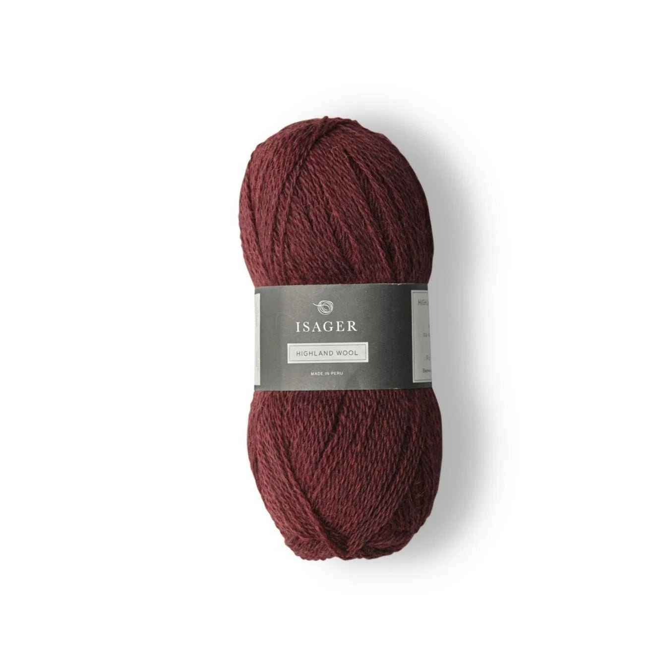 Isager Highland - Wine - 4 Ply - Isager - The Little Yarn Store