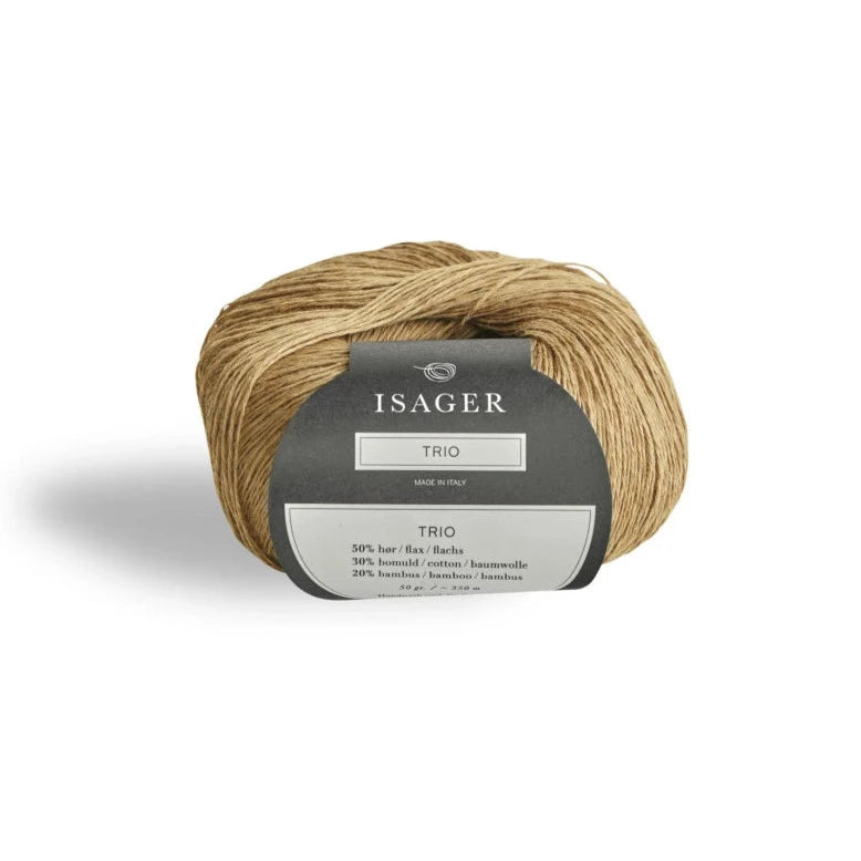 Isager Trio 1 - Camel - 2 Ply - Cotton - The Little Yarn Store