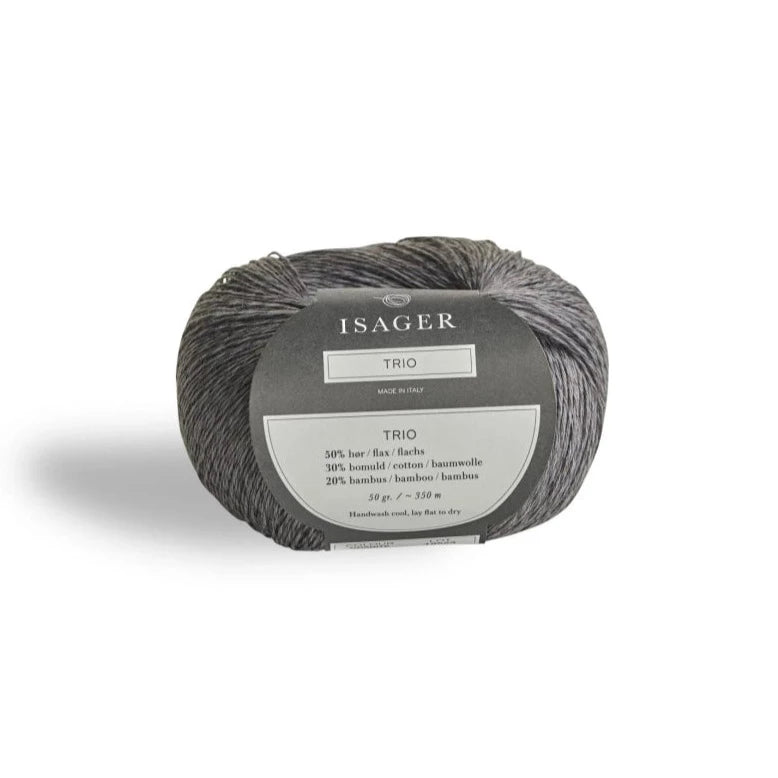 Isager Trio 1 - Granite - 2 Ply - Cotton - The Little Yarn Store