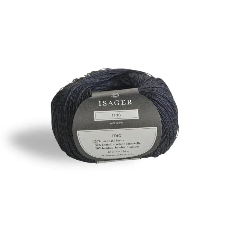 Isager Trio 1 - Navy - 2 Ply - Cotton - The Little Yarn Store
