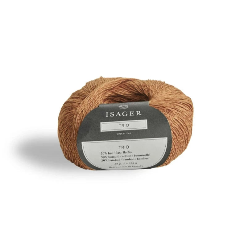 Isager Trio 1 - Nougat - 2 Ply - Cotton - The Little Yarn Store
