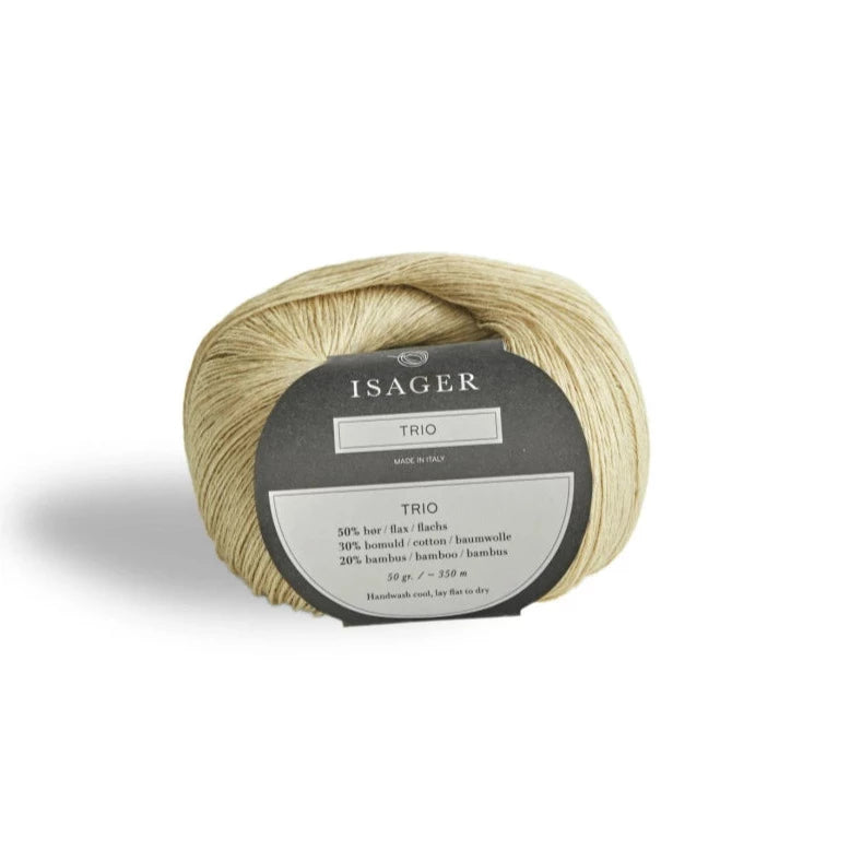 Isager Trio 1 - Linen- 2 Ply - Cotton - The Little Yarn Store