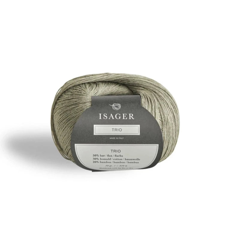 Isager Trio 1 - Sage - 2 Ply - Cotton - The Little Yarn Store