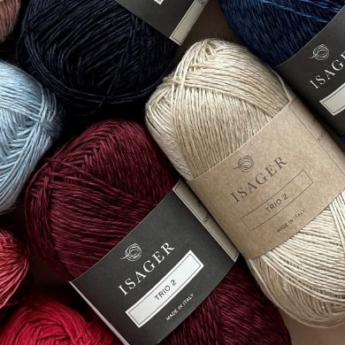 Isager Trio 2 - White - 5 Ply - Cotton - The Little Yarn Store