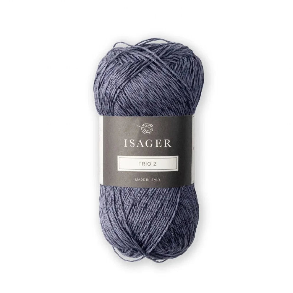 Isager Trio 2 - Granite - 5 Ply - Cotton - The Little Yarn Store