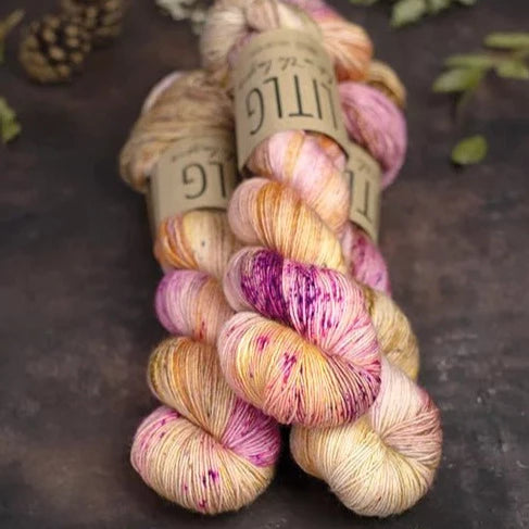 Life in the Long Grass Moon Sock - Rose Gold - The Little Yarn Store