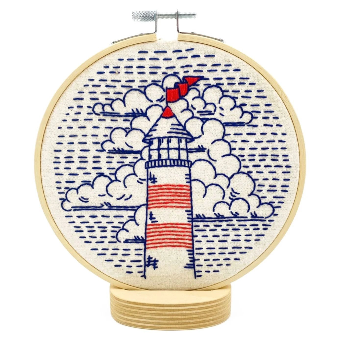 Lighthouse Complete Embroidery Kit - Hook, Line, & Tinker Embroidery Kits - The Little Yarn Store