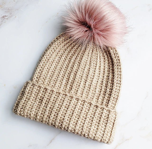 London Beanie Crochet Kit - Justine Walley - 100 Winter White - The Little Yarn Store