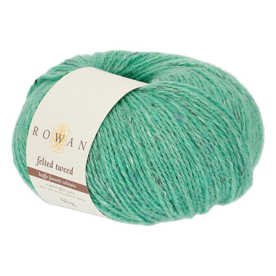 Rowan Felted Tweed - 204 Vasaline Green - 8 Ply - Alpaca - The Little Yarn Store