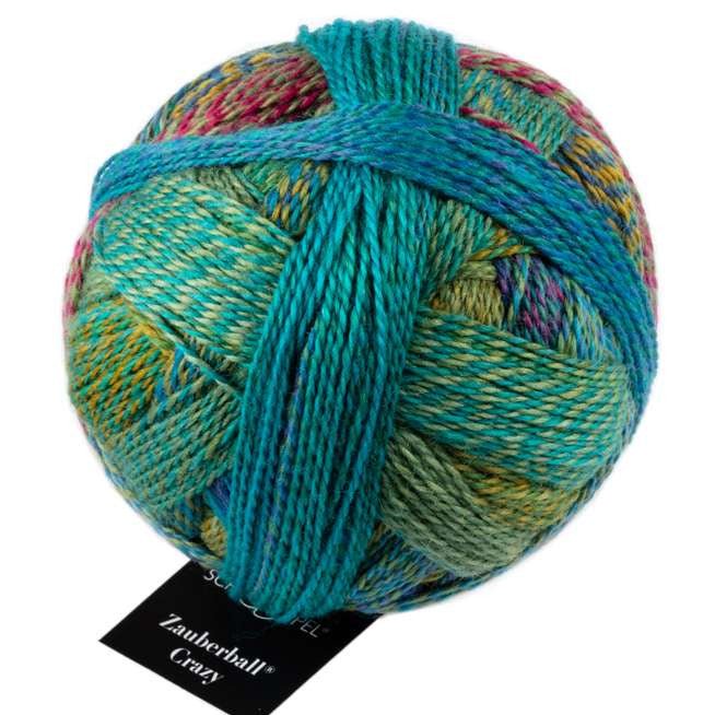 Schoppel-Wolle Zauberball Crazy - 2404 Deep Water - 4 Ply - Nylon - The Little Yarn Store