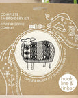 Sweater Weather Sheep Complete Embroidery Kit - Hook, Line, & Tinker Embroidery Kits - The Little Yarn Store