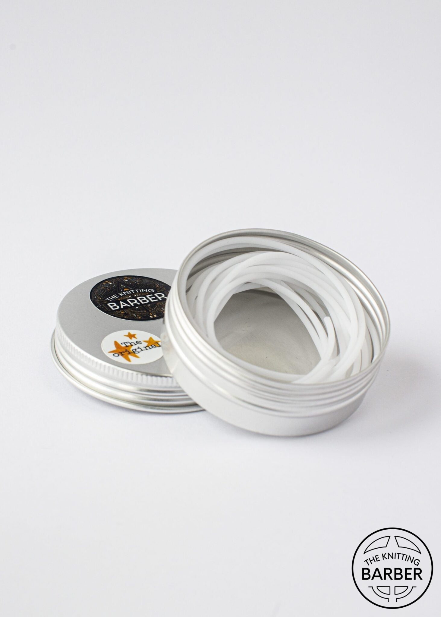 The Knitting Barber Cords - White - New - Notions - The Little Yarn Store